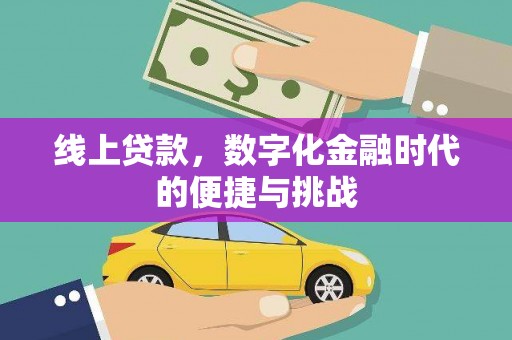 苑里线上贷款，数字化金融时代的便捷与挑战