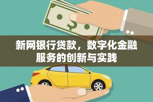 苑里新网银行贷款，数字化金融服务的创新与实践