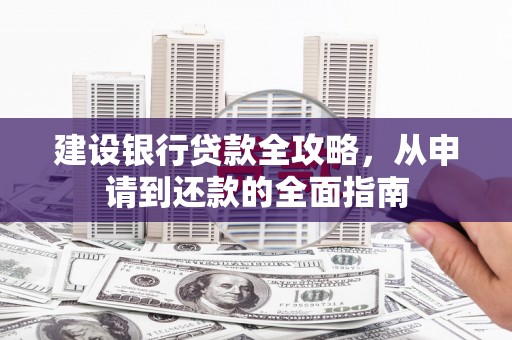 苑里建设银行贷款全攻略，从申请到还款的全面指南