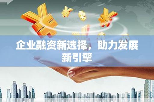 苑里企业融资新选择，助力发展新引擎