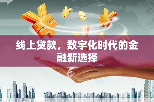 苑里线上贷款，数字化时代的金融新选择
