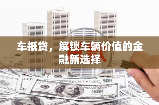 苑里车抵贷，解锁车辆价值的金融新选择
