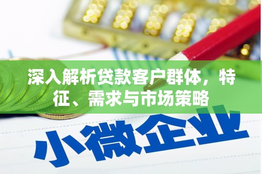 苑里深入解析贷款客户群体，特征、需求与市场策略