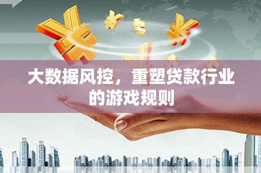 苑里大数据风控，重塑贷款行业的游戏规则