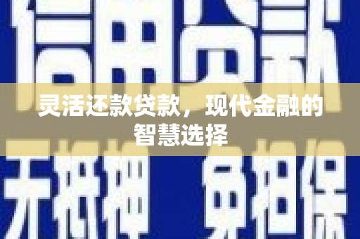 苑里灵活还款贷款，现代金融的智慧选择