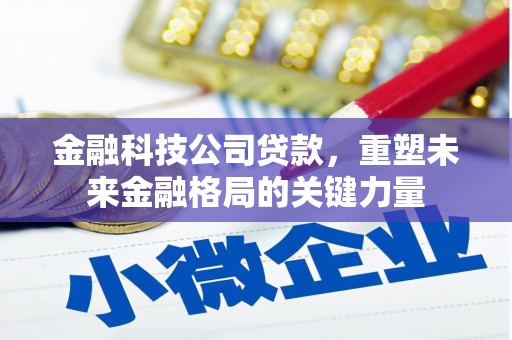 苑里金融科技公司贷款，重塑未来金融格局的关键力量