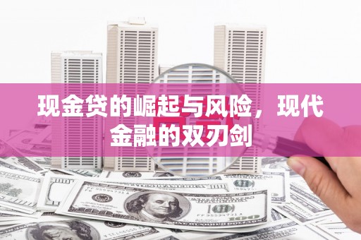 苑里现金贷的崛起与风险，现代金融的双刃剑