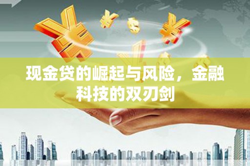 苑里现金贷的崛起与风险，金融科技的双刃剑
