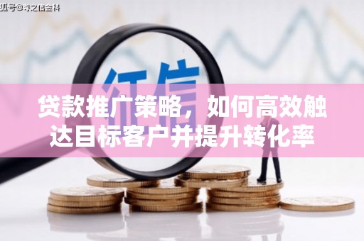 苑里贷款推广策略，如何高效触达目标客户并提升转化率