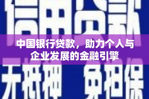 苑里中国银行贷款，助力个人与企业发展的金融引擎