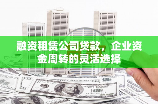 苑里融资租赁公司贷款，企业资金周转的灵活选择