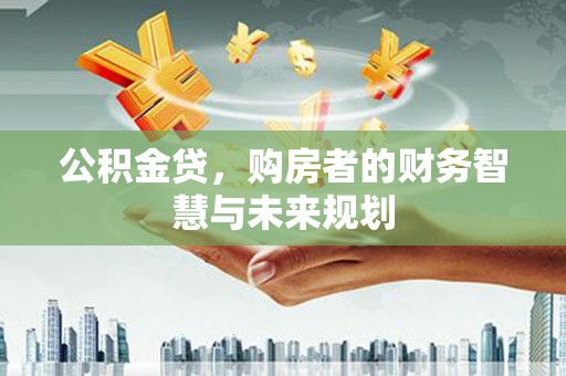 苑里公积金贷，购房者的财务智慧与未来规划