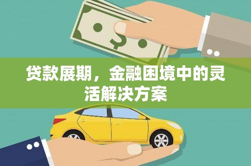 苑里贷款展期，金融困境中的灵活解决方案
