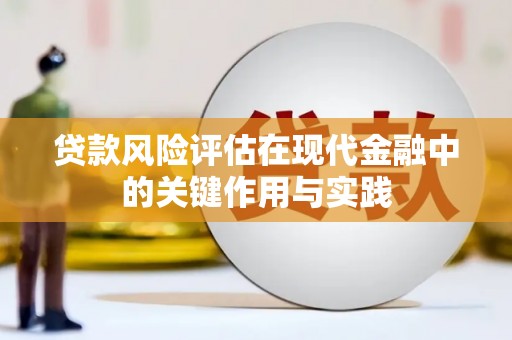苑里贷款风险评估在现代金融中的关键作用与实践