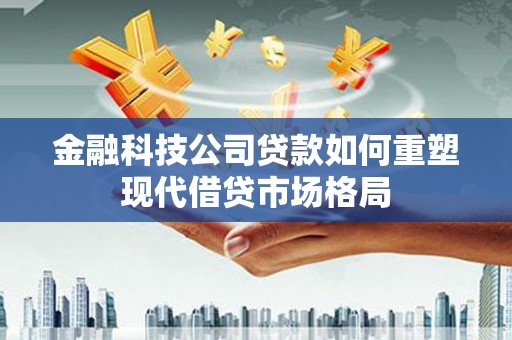 苑里金融科技公司贷款如何重塑现代借贷市场格局