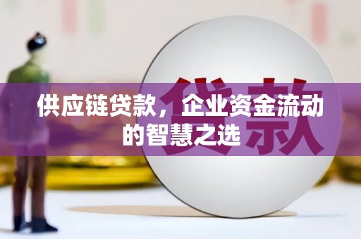 苑里供应链贷款，企业资金流动的智慧之选