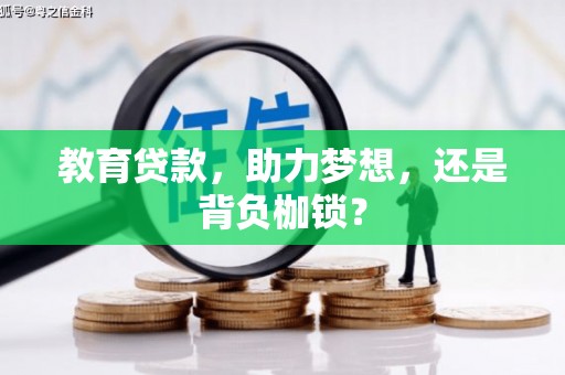 苑里教育贷款，助力梦想，还是背负枷锁？