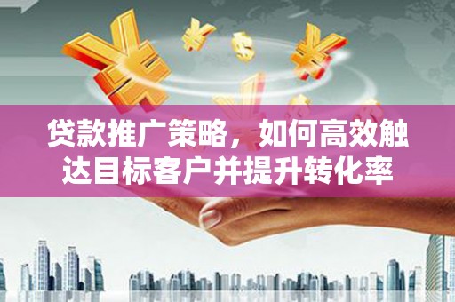 苑里贷款推广策略，如何高效触达目标客户并提升转化率