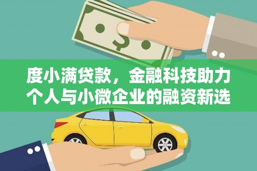 苑里度小满贷款，金融科技助力个人与小微企业的融资新选择