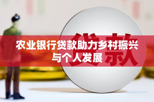 苑里农业银行贷款助力乡村振兴与个人发展