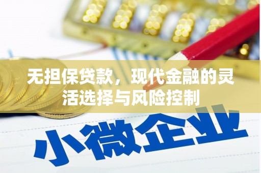 苑里无担保贷款，现代金融的灵活选择与风险控制