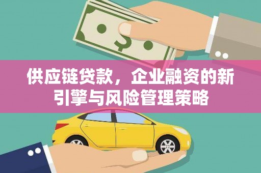 苑里供应链贷款，企业融资的新引擎与风险管理策略