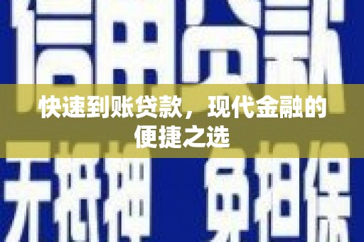 苑里快速到账贷款，现代金融的便捷之选