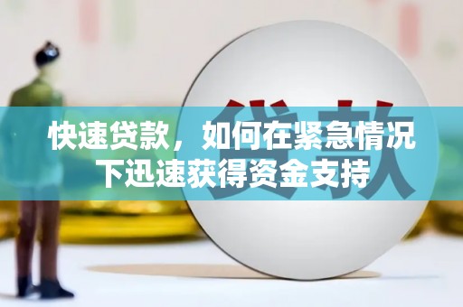 苑里快速贷款，如何在紧急情况下迅速获得资金支持