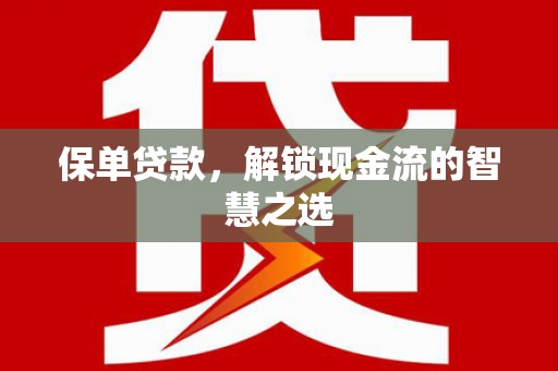 苑里保单贷款，解锁现金流的智慧之选