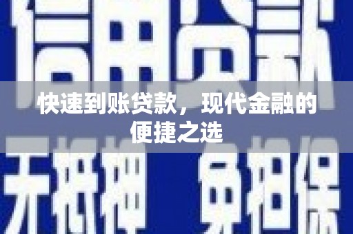 苑里快速到账贷款，现代金融的便捷之选