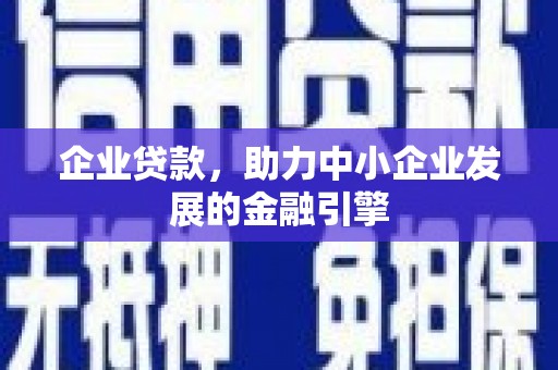 苑里企业贷款，助力中小企业发展的金融引擎
