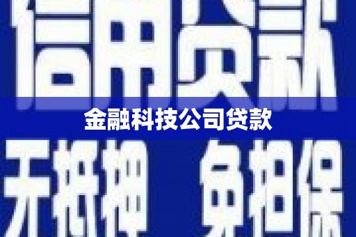 苑里金融科技公司贷款
