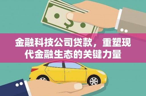 苑里金融科技公司贷款，重塑现代金融生态的关键力量
