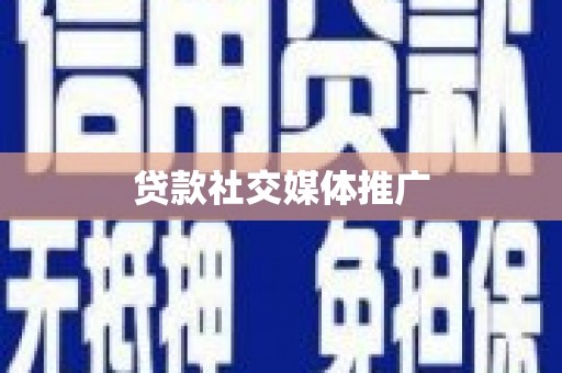 苑里贷款社交媒体推广