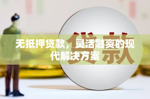 苑里无抵押贷款，灵活融资的现代解决方案
