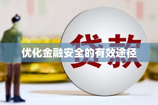 苑里优化金融安全的有效途径